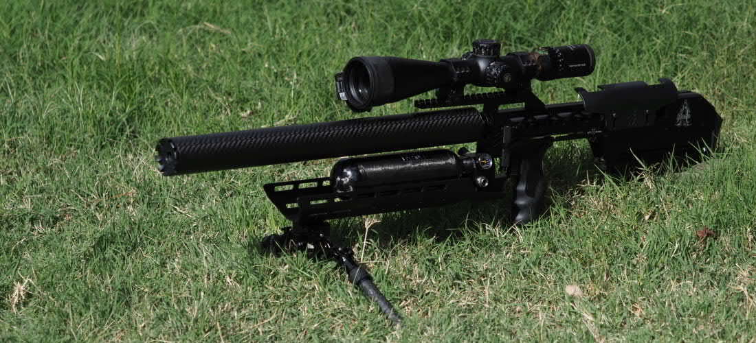 RTI Mora 700mm (Sniper) with a 360cc bottle, a guard, and no moderator