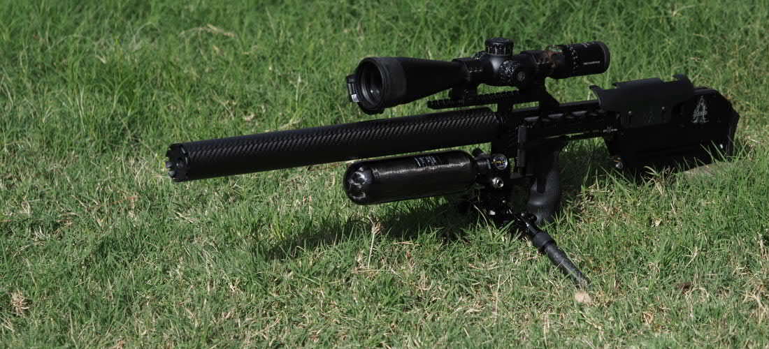 RTI Mora with a 360cc bottle, no guard, and no moderator