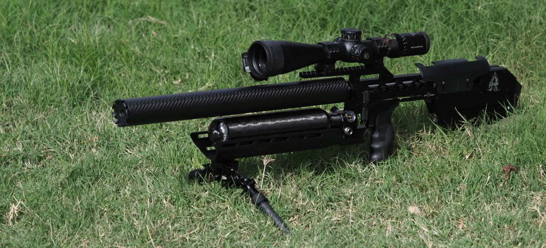 RTI Mora 700mm (Sniper) with a 500cc bottle, a guard, and no moderator