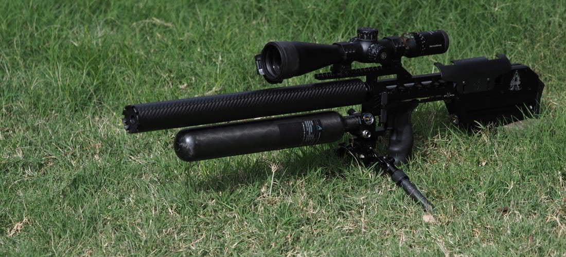 RTI Mora with a 700cc bottle, no guard, and no moderator